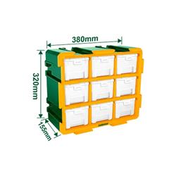 RACK DE ALMACENAMIENTO DE PLASTICO 9 cajones - JADEVER