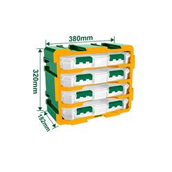 RACK DE ALMACENAMIENTO TRANSPARENTE 4 cajones HORIZONTALES - JADEVER