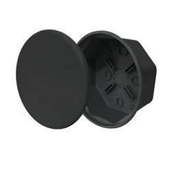 CAJA DE PASO OCTOGONAL C/T Y AG NEGRO - KALOP