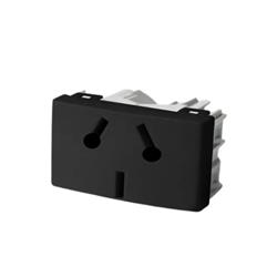 MODULO TOMA BINORMA 10AMP NEGRO (KL40246) - KALOP
