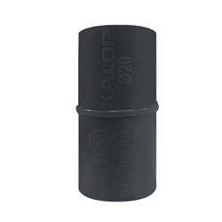 CONECTOR PARA CAÑO ELÉCTRICO NEGRO 25MM