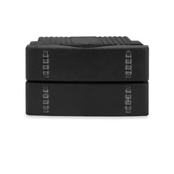 MODULO DOBLE PUNTO COMBINADO UNIPOLAR NEGRO - KALOP