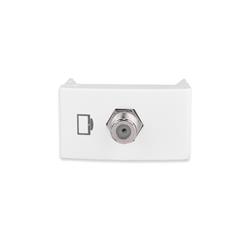 MODULO TOMA CATV PIN FINO BLANCO - KALOP
