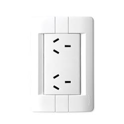 LLAVE ARMADA DOBLE TOMA VERTICAL BLANCO - KALOP DONNA