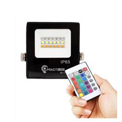 REFLECTOR RGB 10W LED C/CONTROL PRACTILED