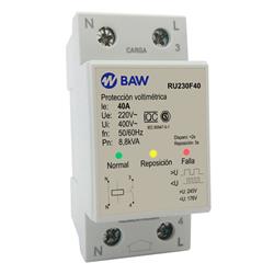 PROTECTOR DE TENSION MONOFÁSICO ANALÓGICO 2 POLOS 220V 40AMP