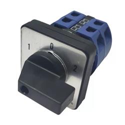 INTERRUPTOR ROTATIVO 2P 25A Posiciones: 1-0-2. Ith=25A Un=380V.