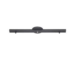 REGLETA P/ COLGANTE DE 2 LUCES (586X35X17MM) NEGRO - FERROLUX